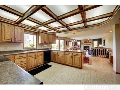 Well-designed kitchen features ceramic flooring, b