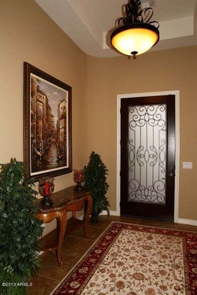 Foyer with Custom Door