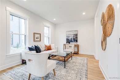 Photo of staged model.