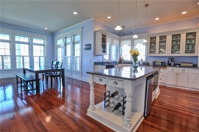Kitchen with over-sized eat-in area