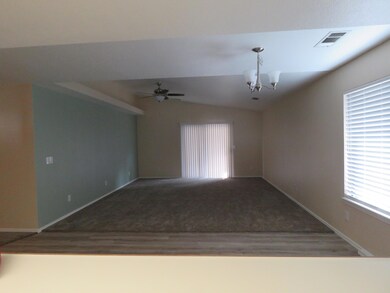 Vaulted cieling in living room