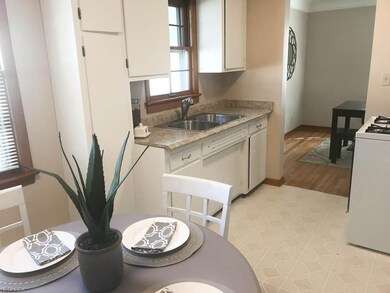 The kitchen has a new sink and countertops.