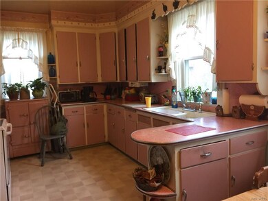 Vintage kitchen with new windows