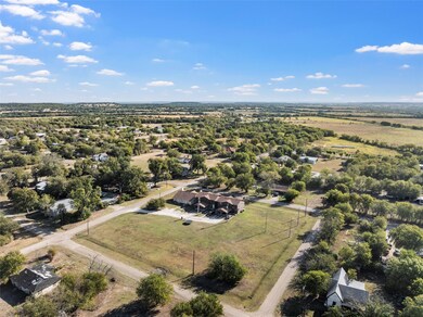Aerial view of sparsely populated area