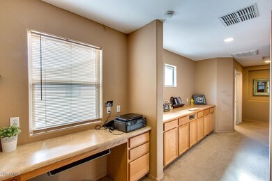 Built in desk upstairs