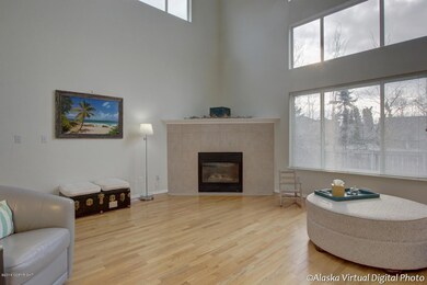Dramatic Corner Fireplace