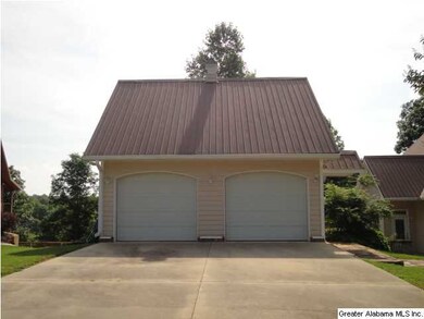 Detached garage.
