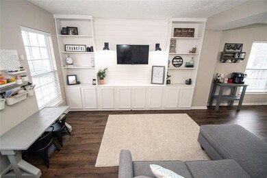 The custom built-ins provide perfect space for storage and design!