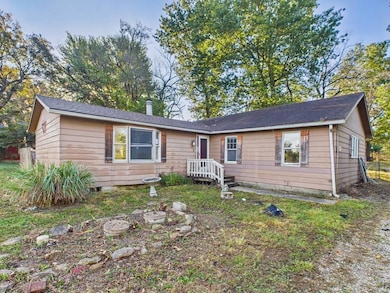 View of single story home