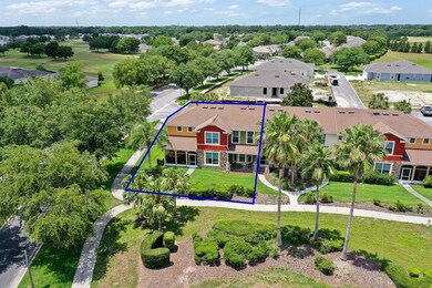 Blue Line Indicates Townhome