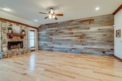 One of a kind barn wood wall