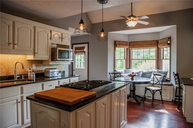 Kitchen with window seat