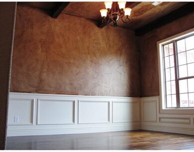 Cafeteria/Kitchen. Custom Finish and Wood Beams in