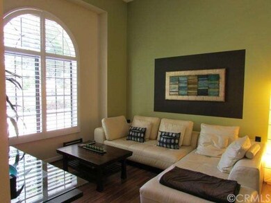 The living room with custom paint.