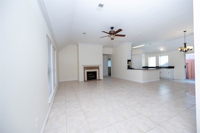 Spacious living and dining area with lots of natural light