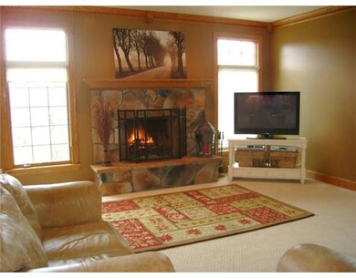 Den/Family/Great Room. Cozy hearth room with woodb