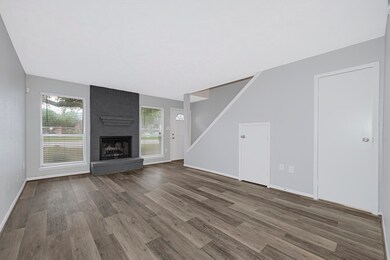 Tall ceilings create an open feeling in this room.