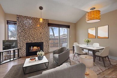 Virtually staged family room