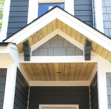 Front Entry Ceiling Detail. Pick a Door Color.