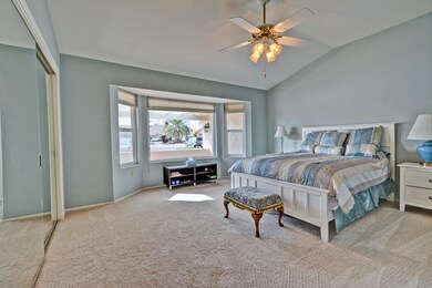 Guest bedroom with bay