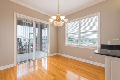 Dining room adjoins the upstairs kitchen and has a