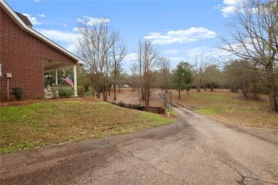 View from Carport looking down long winding drive.