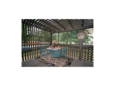 Enjoy a covered deck, partially screened