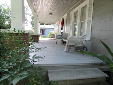 Front Porch has steps in the front and here on the