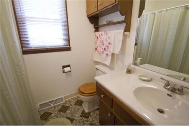 Bathroom. Main level bath has been updated with a 
