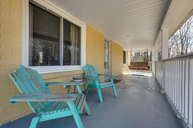 Long Covered Front Porch