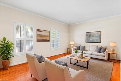 Virtually staged living room