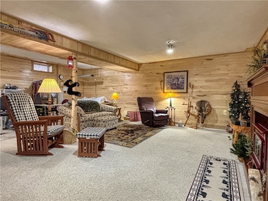 Generous lower level family room!