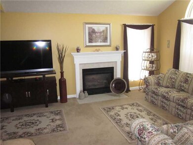 Living Room. Easy start, gas fireplace for those c