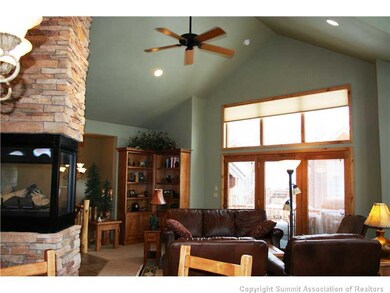 Living Room. Built in alder shelves in the living