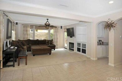 View of family room from kitchen