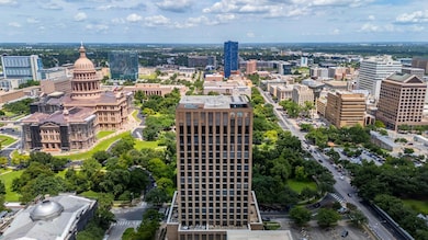 Bird’s-eye view of Westgate Tower with proximity to trails, dining, and the Capitol