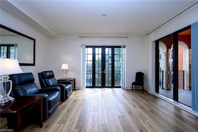 Laminate flooring replaced carpet in Living room a
