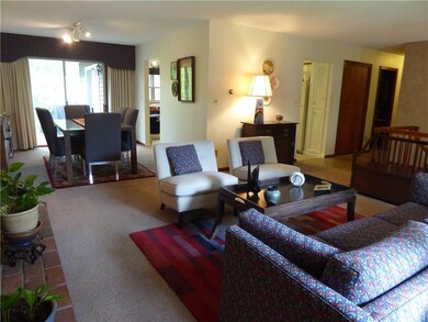 Looking from the living room into...