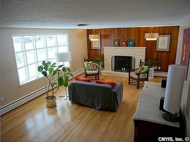 Living Room. The long, sunny living room boasts an