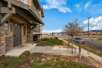 Doorway to property with a mountain view