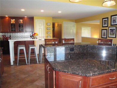 Gleaming Granite is Showcased, Porcelain Tile Floo