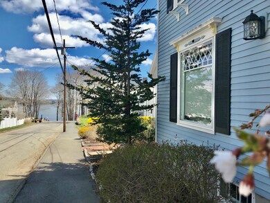 water view down street