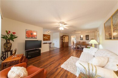 complete view of living dining room leading into t