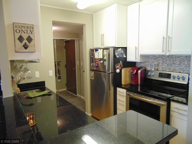 Stainless steel appliances dress up this functiona