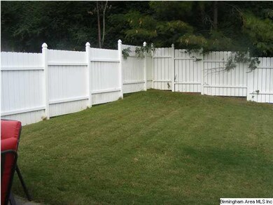 Good size fenced in backyard