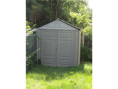 Storage. A great place to store garden tools, bike