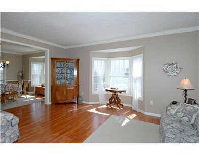 Living Room. A comfortable living room with hardwo
