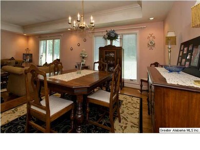 view of living room from dining room