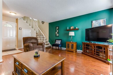 Living room featuring light wood-type flooring