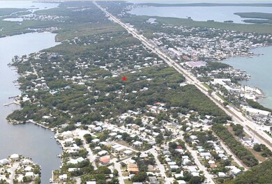 Aerial View Key Largo mile marker 103.5